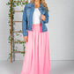 Miami Pink Maxi Skirt