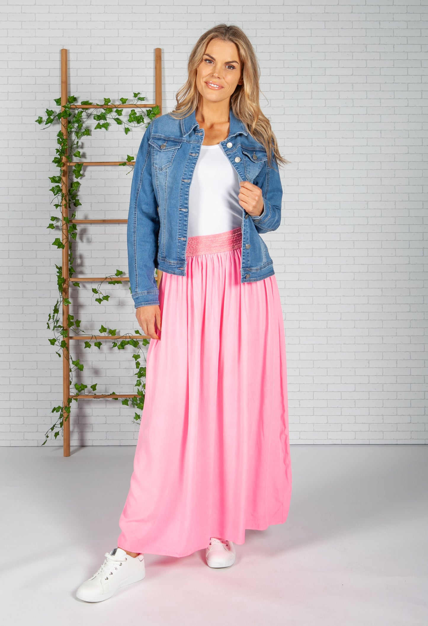 Miami Pink Maxi Skirt