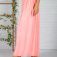 Bright Coral Maxi Skirt