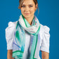 Light Green Large Floral Scarf