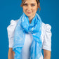 Blue Anchor Print Scarf