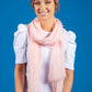 Rose Frayed Scarf