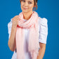 Rose Frayed Scarf