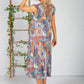 Tropic Print Dress in Navy