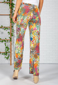 Tropic Print Trousers in White