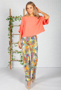 Tropic Print Trousers in White