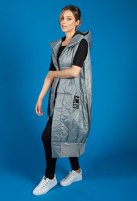 Grey Quilted Gilet