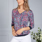 Multicolour V Neck Top