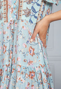 All The Blues Floral Dress