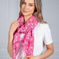 Fuchsia Forget Me Not Print Scarf