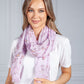 Summer Butterfly Print Scarf in Lilac