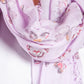 Summer Butterfly Print Scarf in Lilac