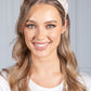 Beige Ruffle Headband-1