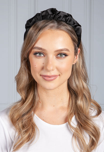 Black Ruffle Headband-1