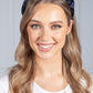 Navy Ruffle Headband-1