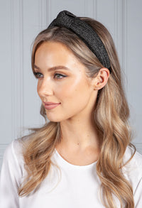 Black Wicker Headband-1