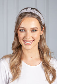 Soft Grey Pearl Headband-1