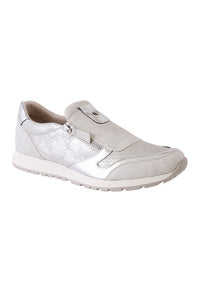 Silver Slip on Trainer