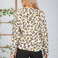 Light Leopard Print Jacket with Pockets