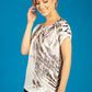 ABSTRACT SAFARI PRINT TOP