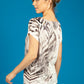 ABSTRACT SAFARI PRINT TOP