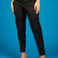 7/8-length trousers with vertical pin tucks