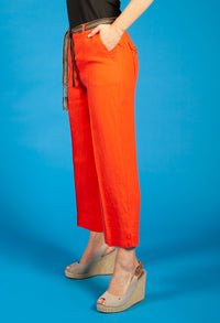 Tangerine Linen Trousers