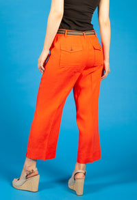 Tangerine Linen Trousers