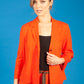 Tangerine Linen Blazer