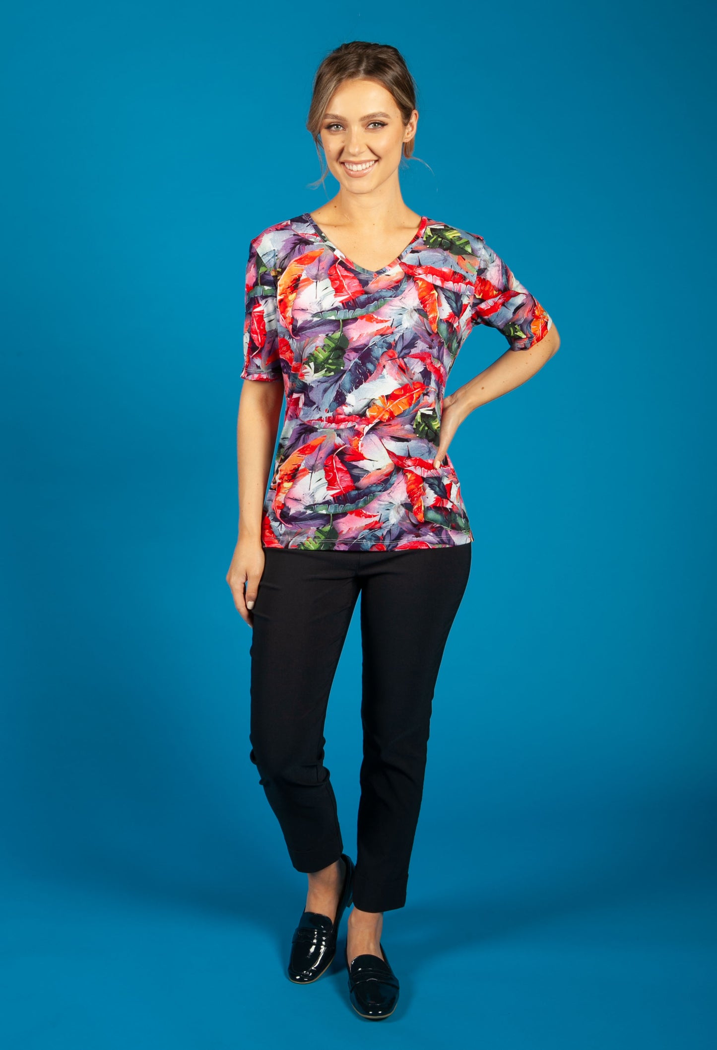 Tropical Jungle Print Top