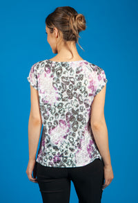 Pastel Purple Animal Print Top