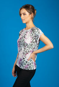 Pastel Purple Animal Print Top