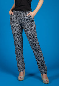 Palazzo Paisley Print Trousers