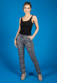 Palazzo Paisley Print Trousers