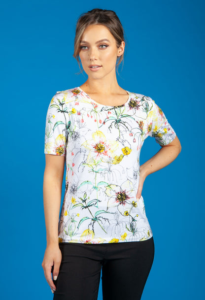 Sunshine Floral Print Top