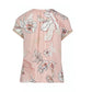 PRINTED TOP WITH ELASTICATED WAIST IN ROSE