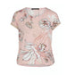 PRINTED TOP WITH ELASTICATED WAIST IN ROSE