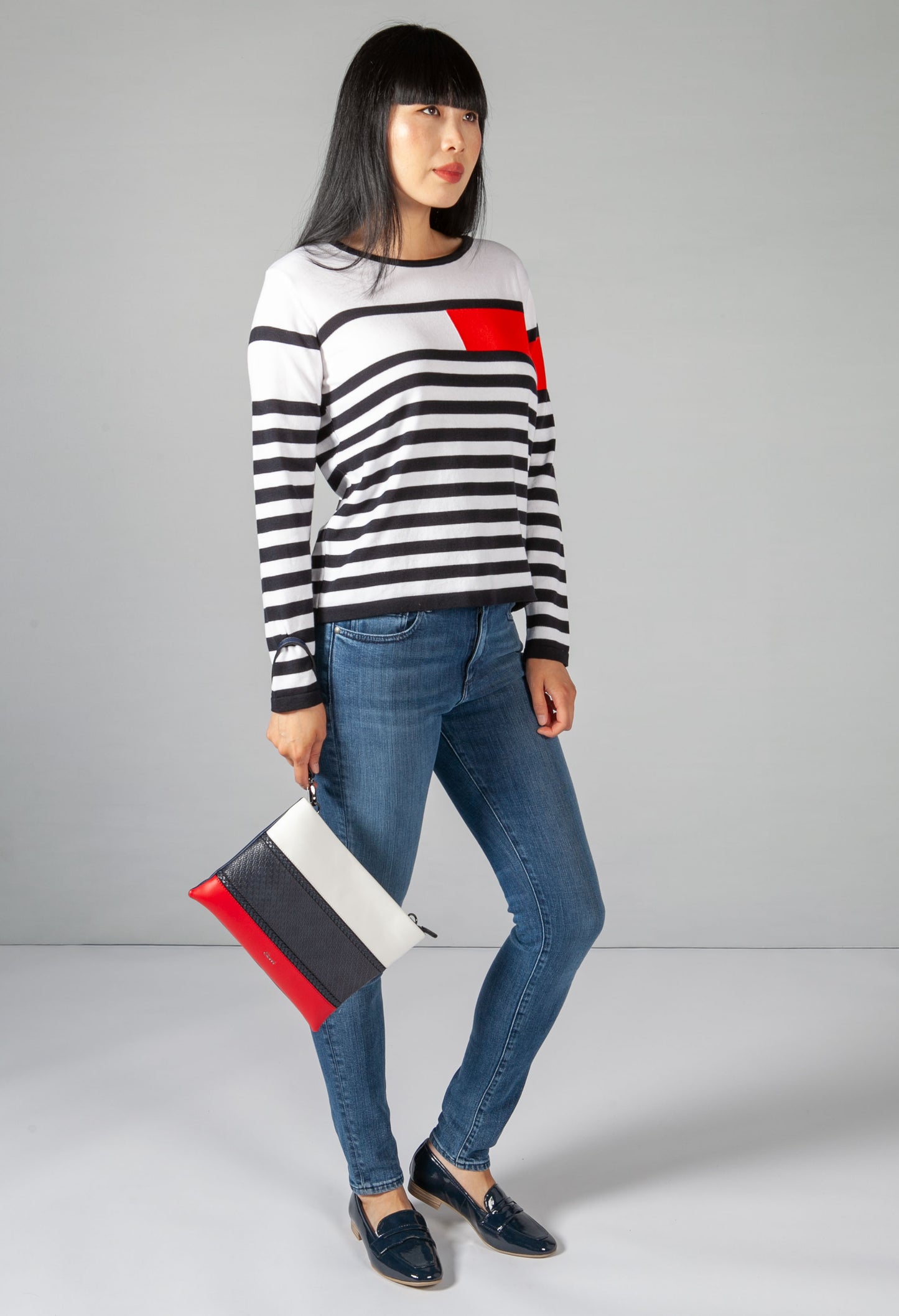 Colour block jumper