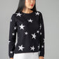 Navy Star Jumper