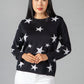 Navy Star Jumper