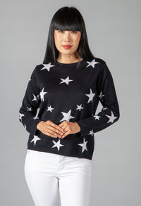 Navy Star Jumper