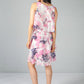 Pink Floral Layered Dress