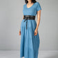 Cornflower Blue Tiered Dress-1