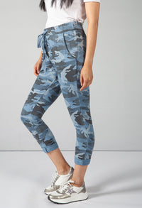 Mixed Blue Camo Joggers