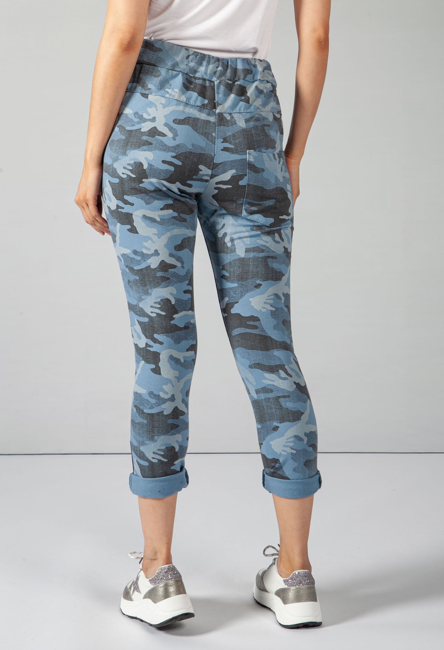 Mixed Blue Camo Joggers