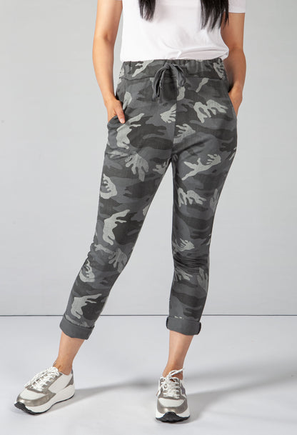 Mixed Dark Grey Camo Joggers