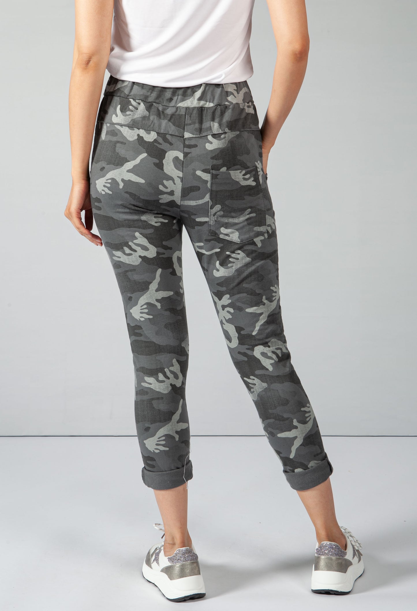 Mixed Dark Grey Camo Joggers