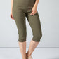 Cropped Pull Up Jeans on Khaki