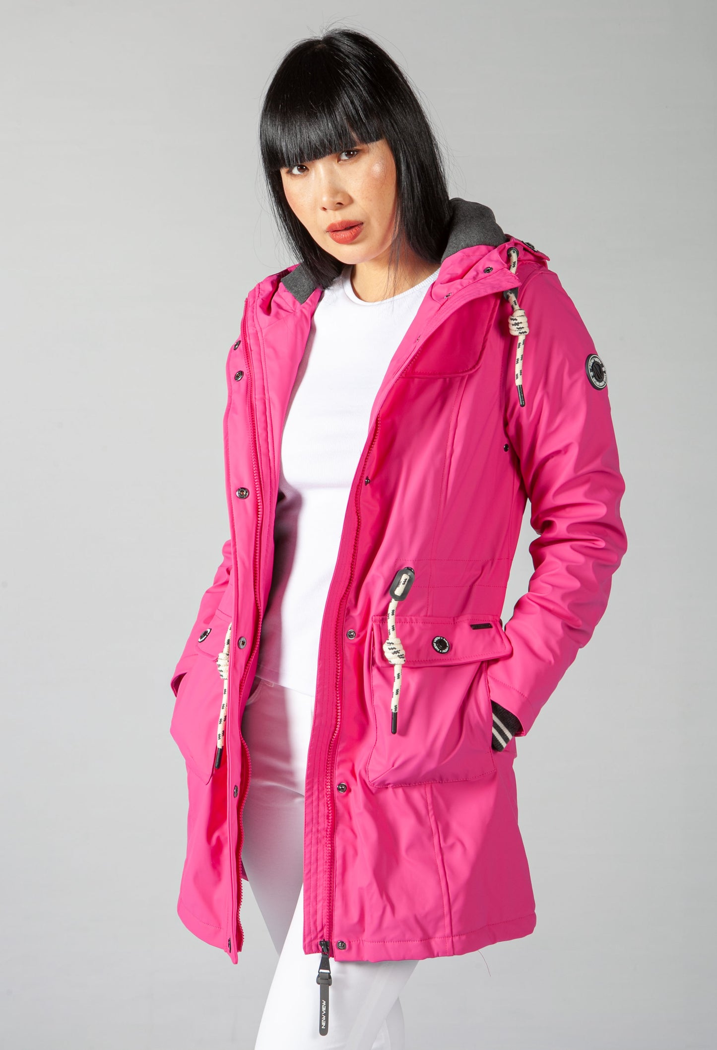 Hot Pink Marine Rain Coat