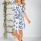 Blue Pop Floral Print Dress